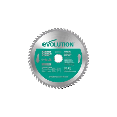 EVOLUTION 8-1/4" Aluminum Cutting blade, 1" Arbor A210TCT-60CS